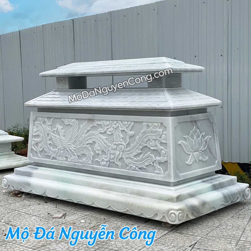 mộ đá đẹp khắc hình phụng