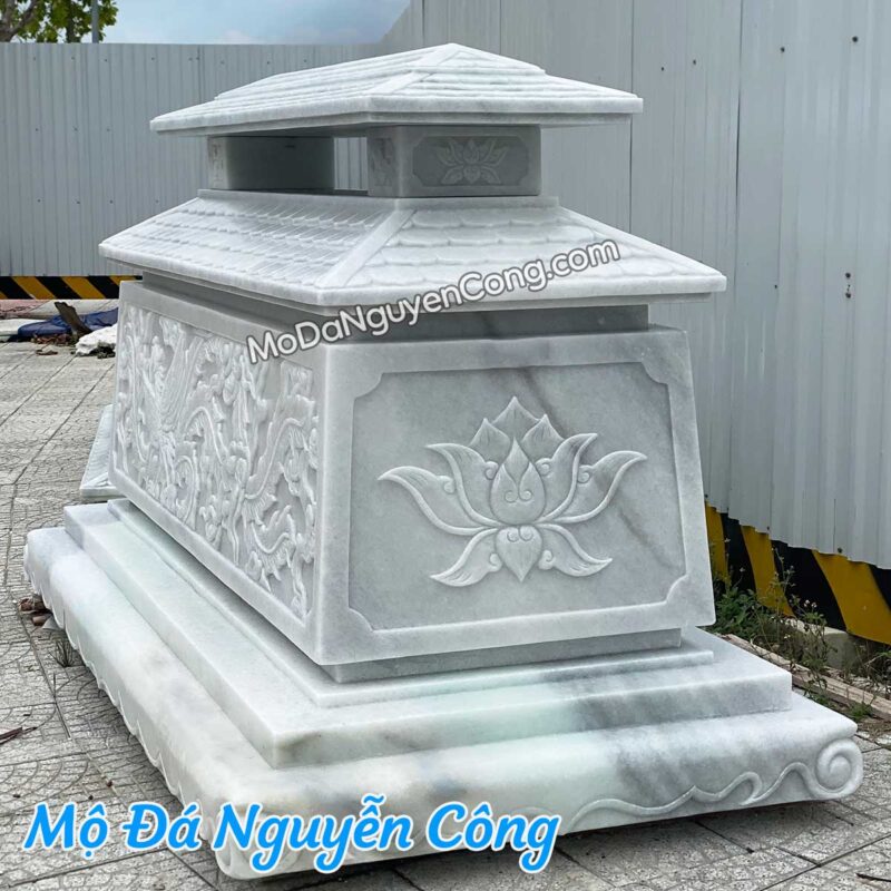 mộ đá nguyên khối khắc hình phụng